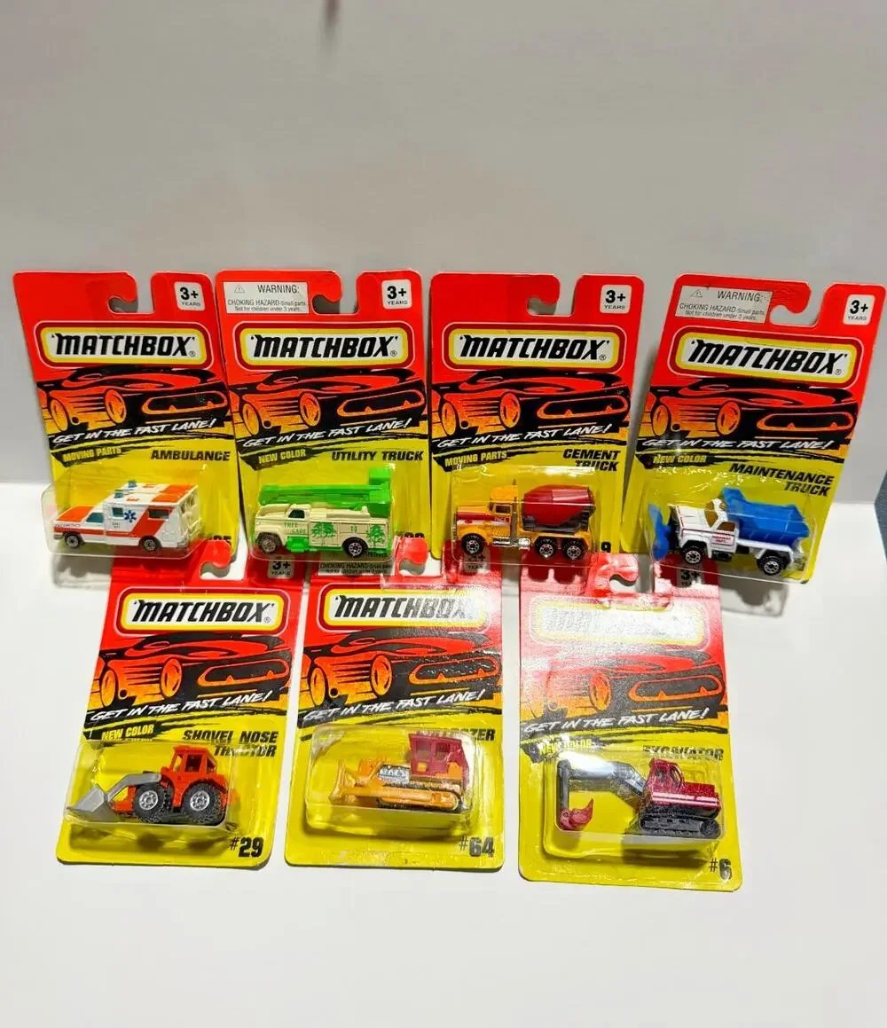 Vintage 1994 Get In The Fast Lane Matchbox Cars Lot of 7